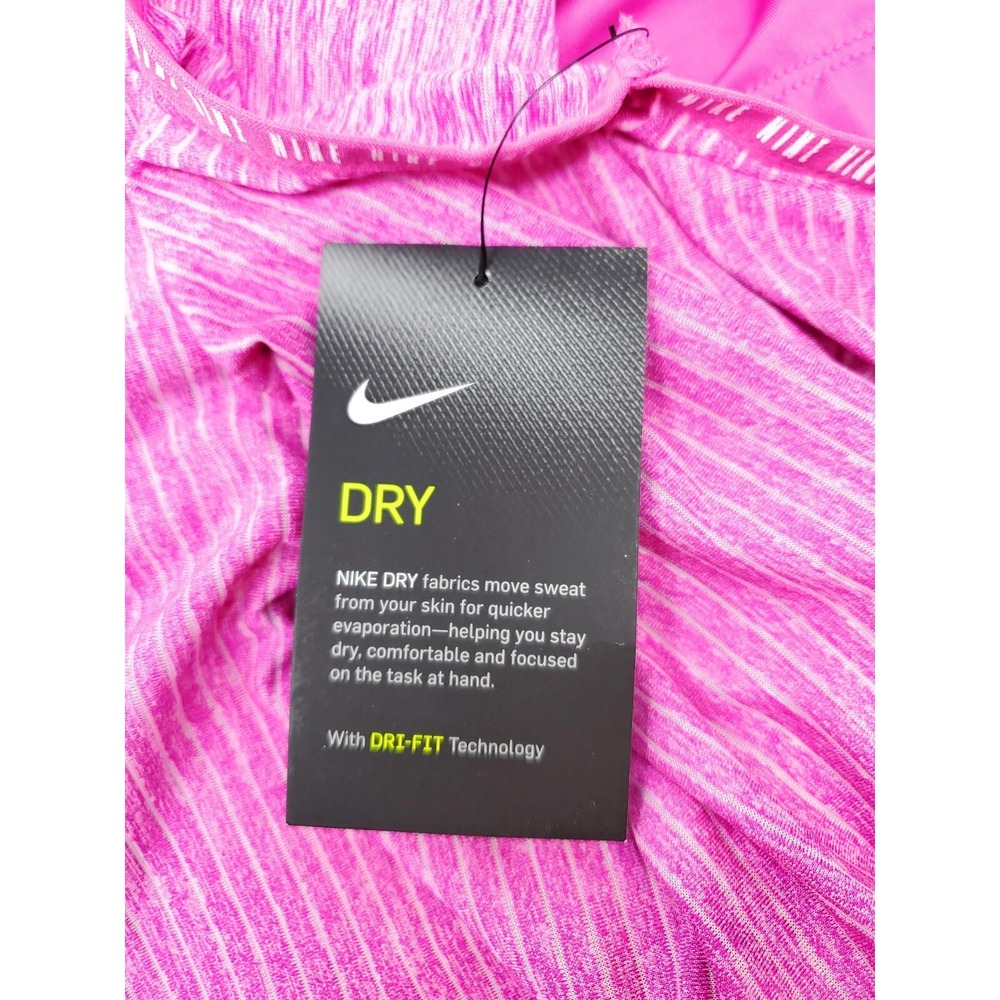Nike Girl's 2-In-1 Dri Fit Pink Training Tank Top Shirt Sz XL CJ7556-623 NWT - Picture 4 of 8